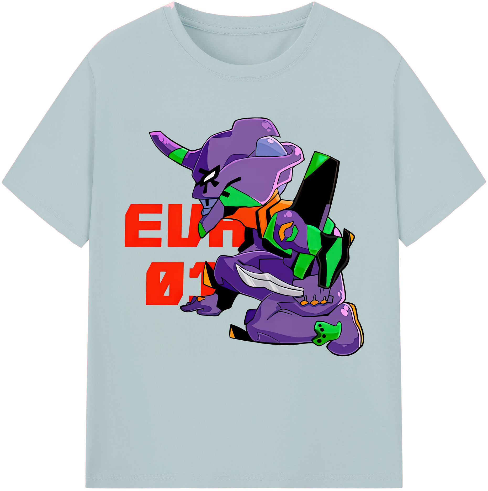 （画像用） EVA 新世紀エヴァンゲリオン 綿100％半袖Tシャツ（フロントプリント）